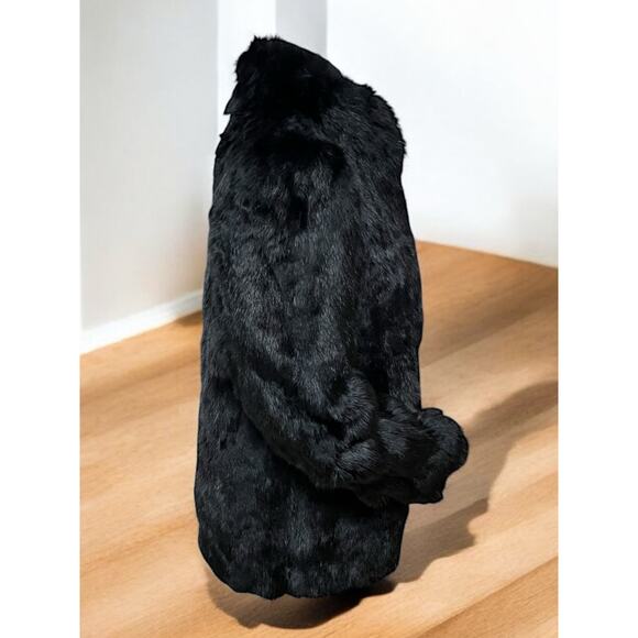 Vintage 1980’s Somerset Furs of Los Angeles Rabbit Fur Coat Size Medium - Picture 3 of 14